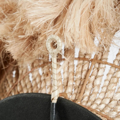 De Abaca Solomon Spiegel - Naturel by Bazar Bizar Antwerp