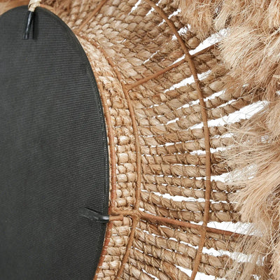 De Abaca Solomon Spiegel - Naturel by Bazar Bizar Antwerp