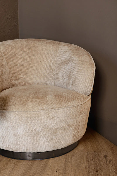 PTMD Filou Fauteuil + 2 marmeren Ebe bijzettafels cadeau by PTMD