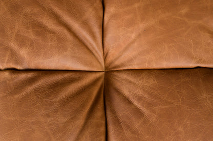 Sofa Hackman 4,5-Seater Leather Cognac