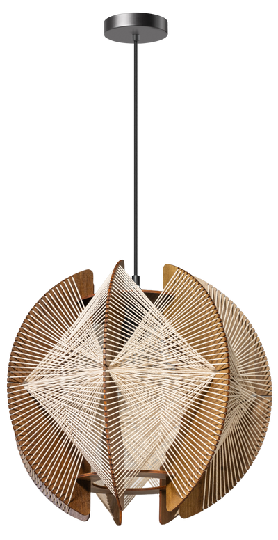 Hanglamp Jessica 500mm walnut by ETH