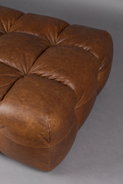 Hocker Hackman Leather Chocolate