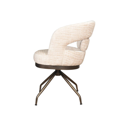 Eetkamerstoel Kyoto Draai | Jasper cream by Moods Collection