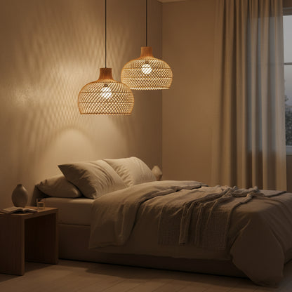 Hanglamp Maze rotan naturel