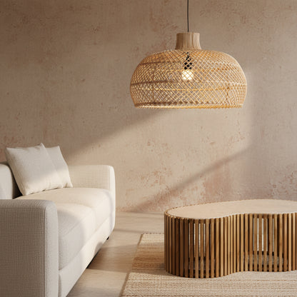 Hanglamp Maze rotan naturel