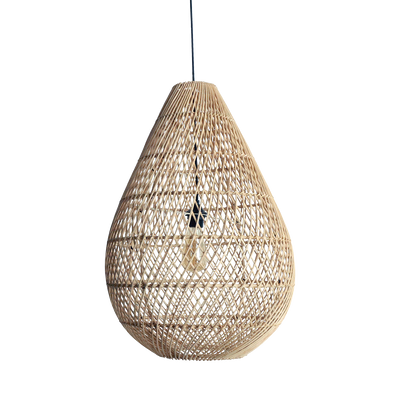 Hanglamp Maze druppel rotan naturel by Raw Materials Amsterdam