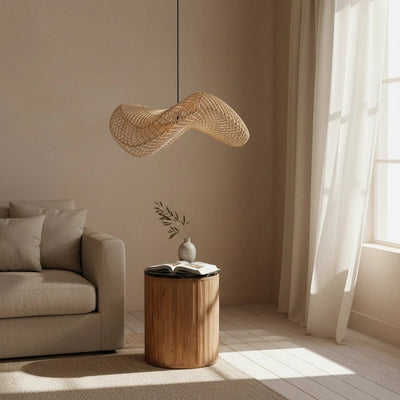 Hanglamp Wave rotan L by Raw Materials Amsterdam