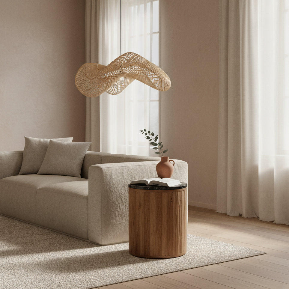 Hanglamp Wave rotan L