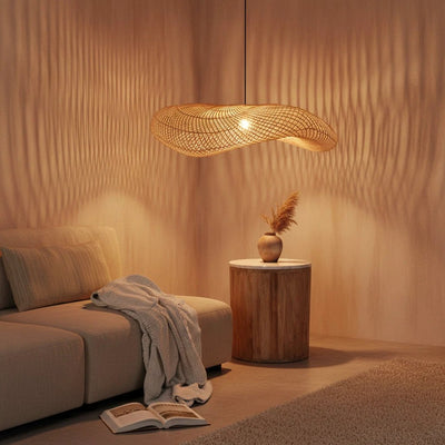 Hanglamp Wave rotan XL by Raw Materials Amsterdam