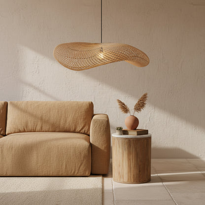 Hanglamp Wave rotan XL