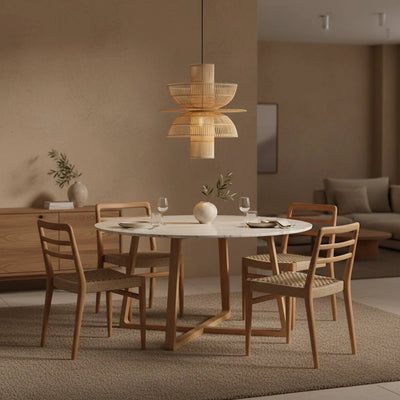 Hanglamp Saturn rotan by Raw Materials Amsterdam