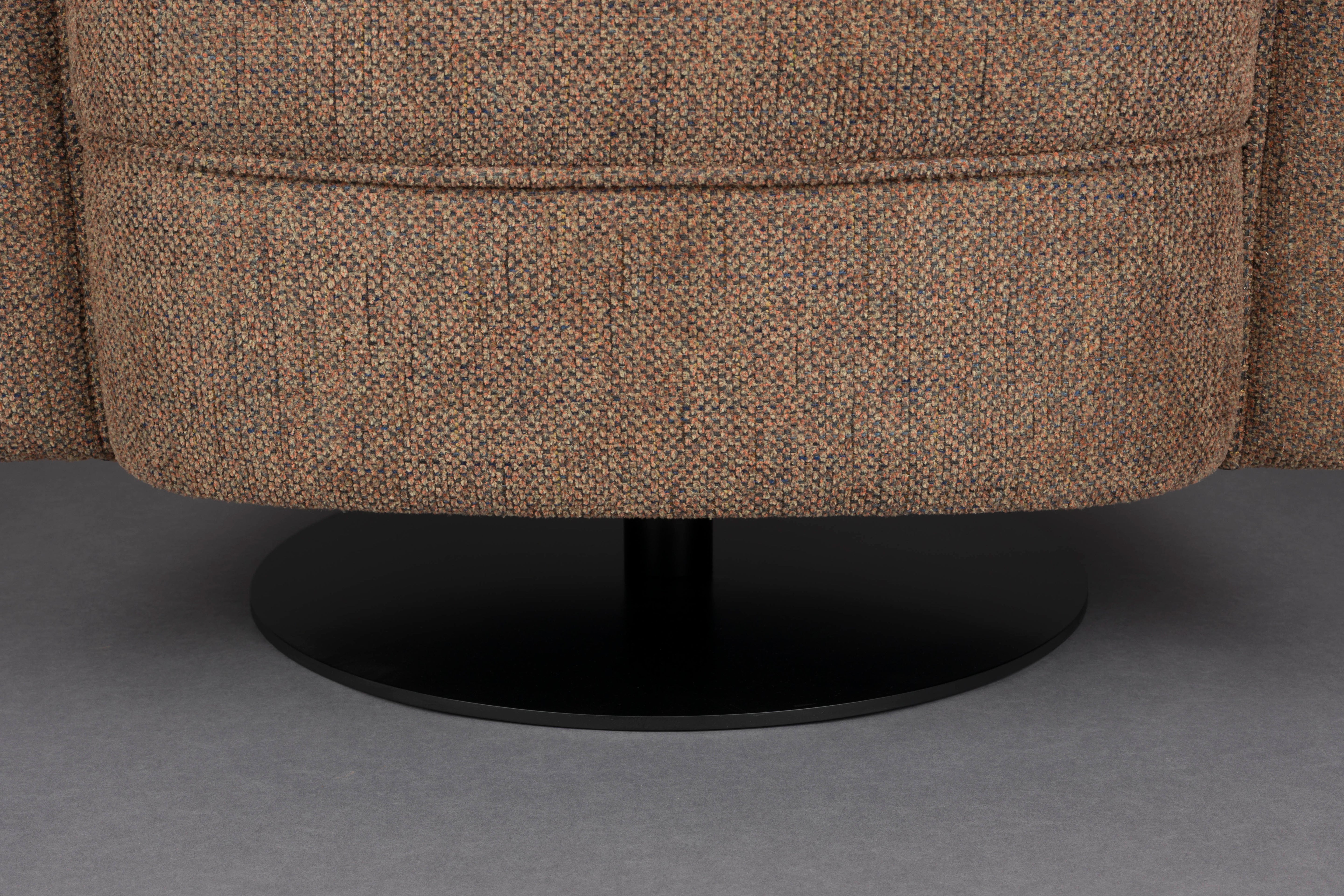 Lounge Chair Flower Brown