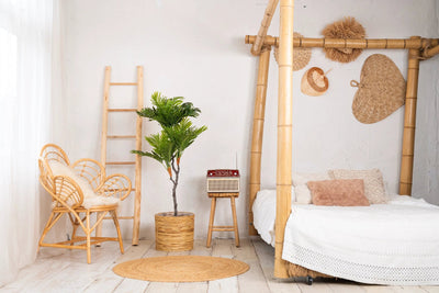 Kunstplant Tropische mini palm 120cm by NeverLeafs