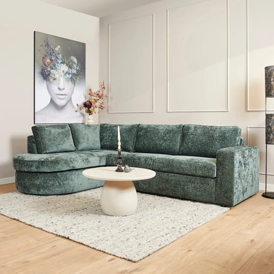 MySofa Alma | Divan links + 2,5-zits | Groen by Starfurn