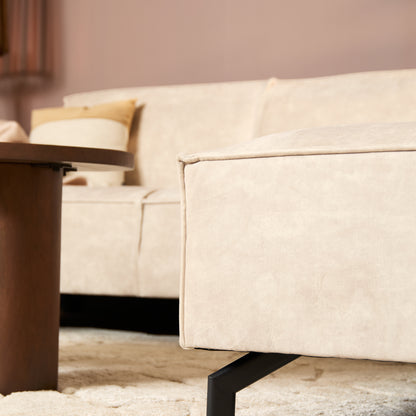 MySofa Floris| 2,5 zits + divan rechts | fluweel beige