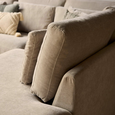 MySofa Jesse | 2,5-zits + ottomane rechts | beige by Starfurn