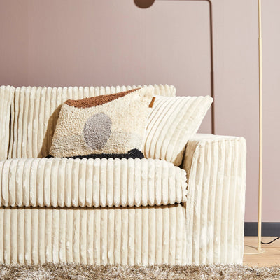 MySofa Teddy | 2,5-zits + divan rechts | beige by Starfurn