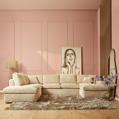 MySofa Teddy U-bank | Beige by Starfurn