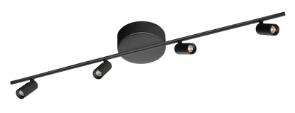 Plafondlamp Minora 4x led black