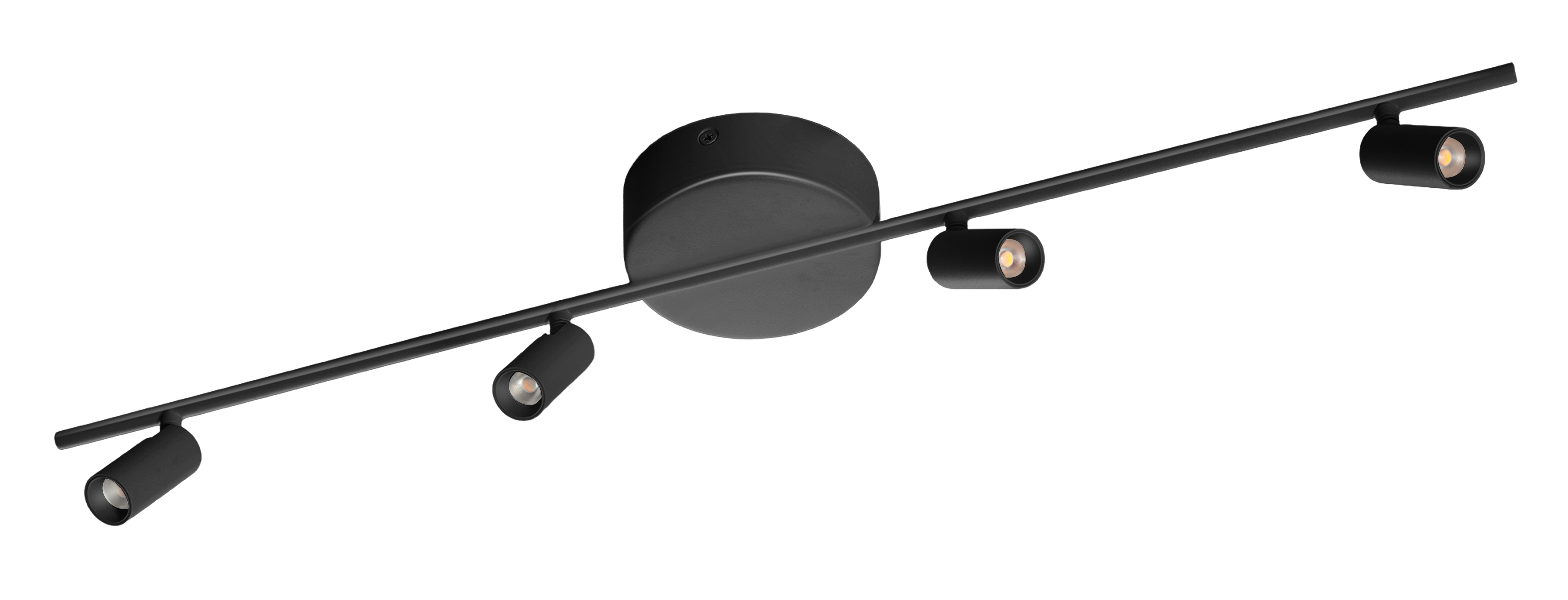 Plafondlamp Minora 4x led black