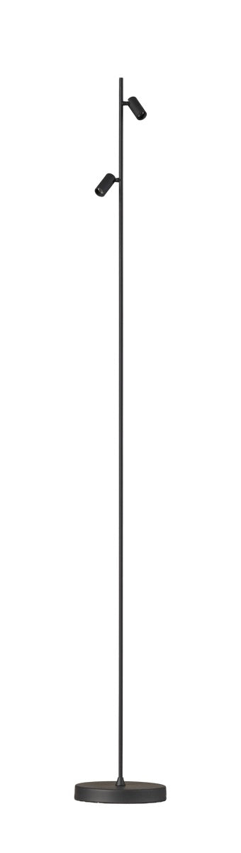 Vloerlamp Minora 2x led black