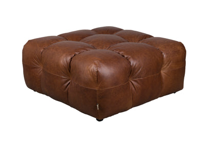 Hocker Hackman Leather Chocolate