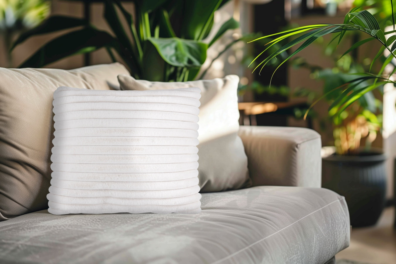 Kussen Plush 45x45 in 6 kleuren (set van 2)