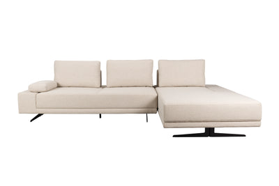 Bankstel Shelly Off-White Right Chaise Longue by Dutchbone