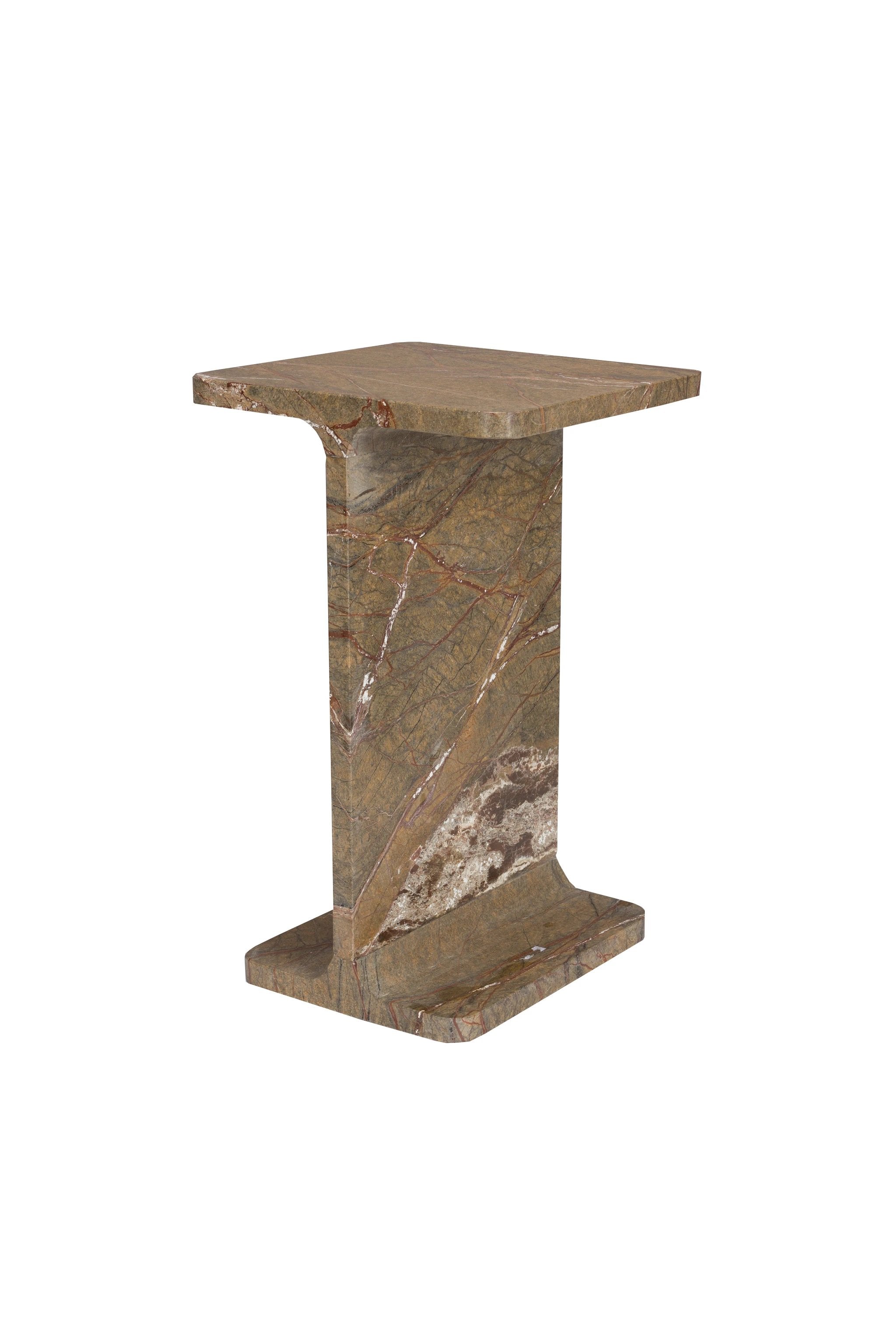 Bijzettafel Satpura Brown Marble by Dutchbone