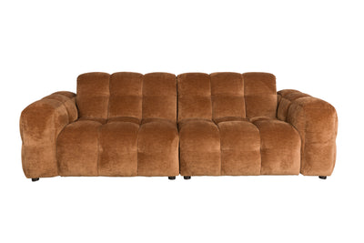 Bankstel Hackman 3-Seater Velours Cognac by Dutchbone