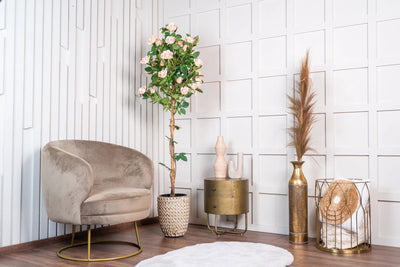 Kunstplant boom met rozen 160cm by NeverLeafs