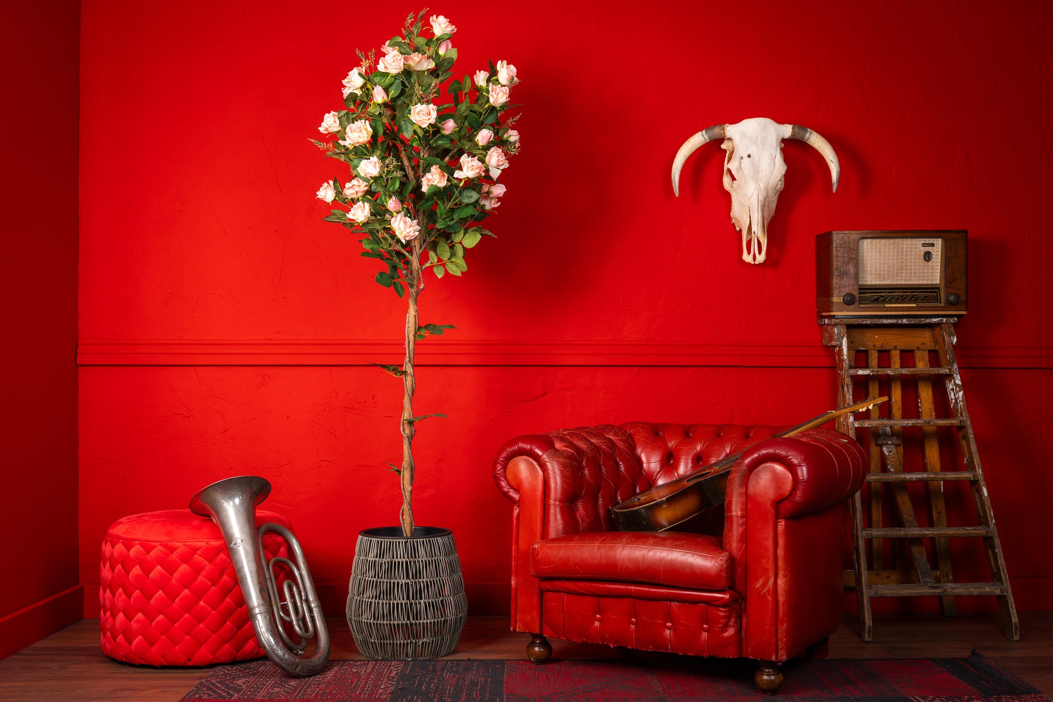 Kunstplant Rozenboom 180cm