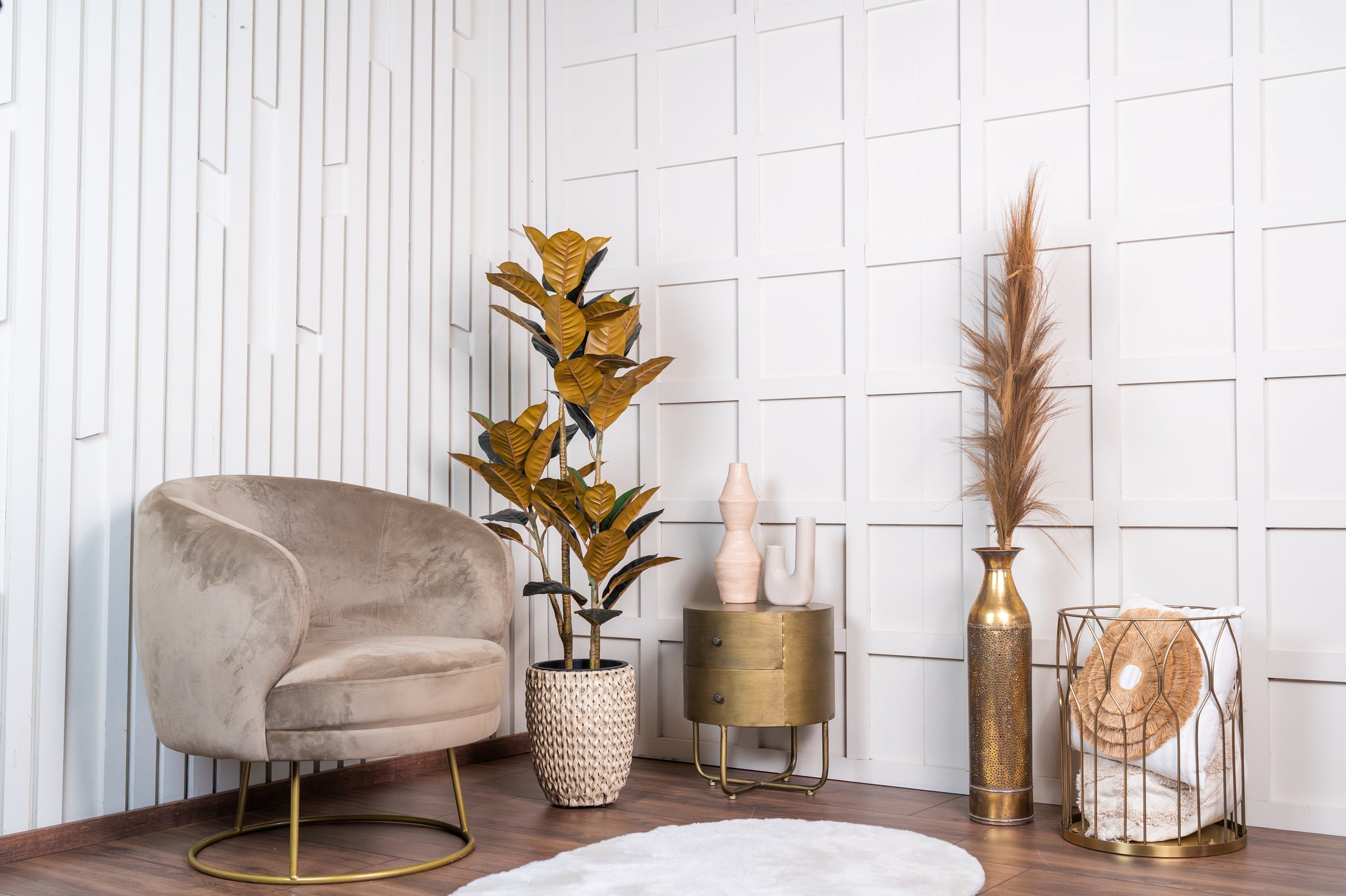 Kunstplant Rubberboom Ficus 140 cm