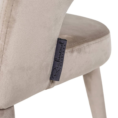 Stoel Gia khaki velvet (brandvertragend) by Richmond Interiors