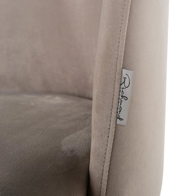 Stoel Alicia khaki velvet brandvertragend by Richmond Interiors