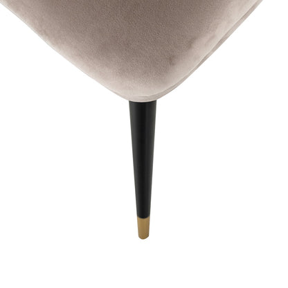 Stoel Alicia khaki velvet brandvertragend