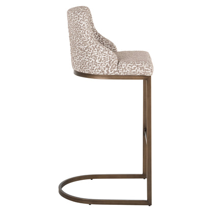 Barstoel Bolton natural geo (Set van 2)