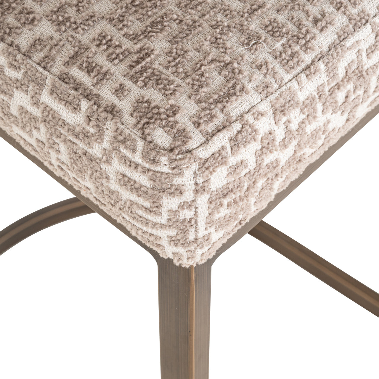 Barstoel Bolton natural geo (Set van 2)