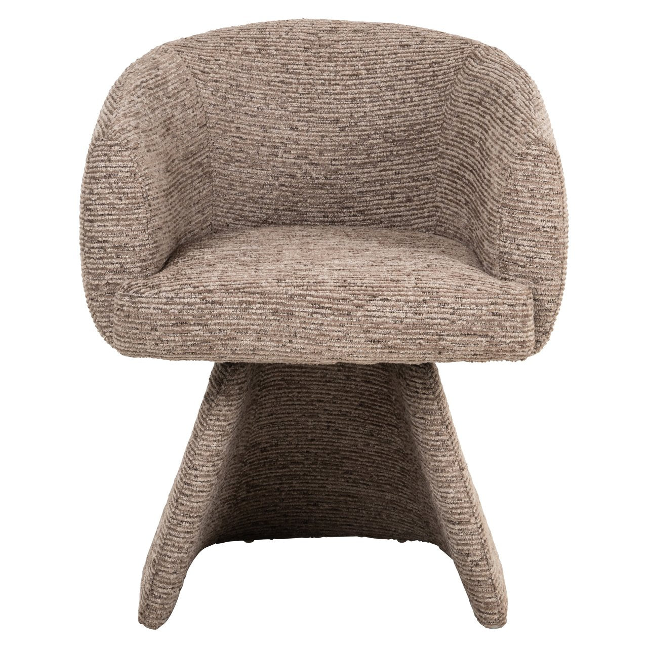 Eetkamerstoel Quiriro mocca lineaire swivel