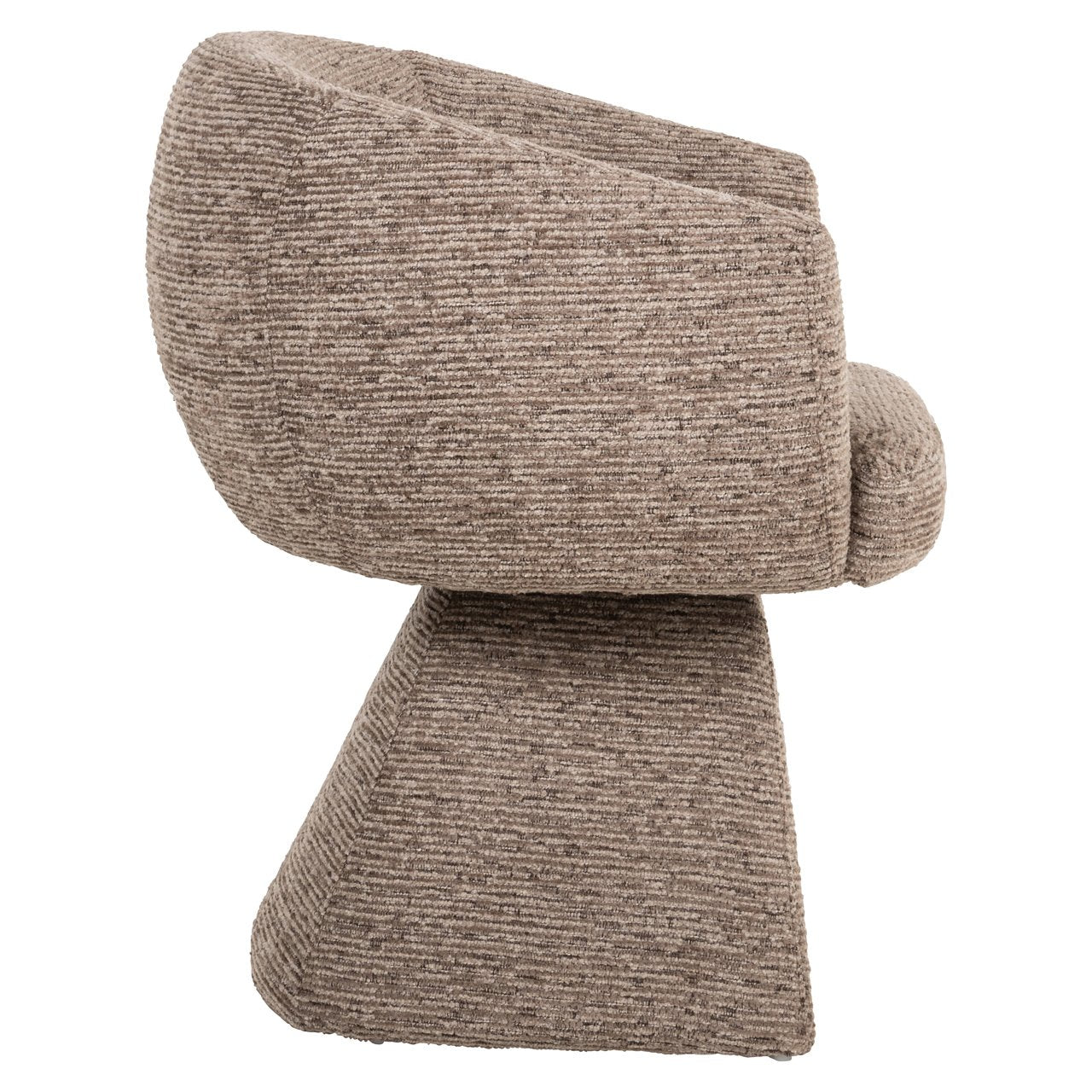 Eetkamerstoel Quiriro mocca lineaire swivel