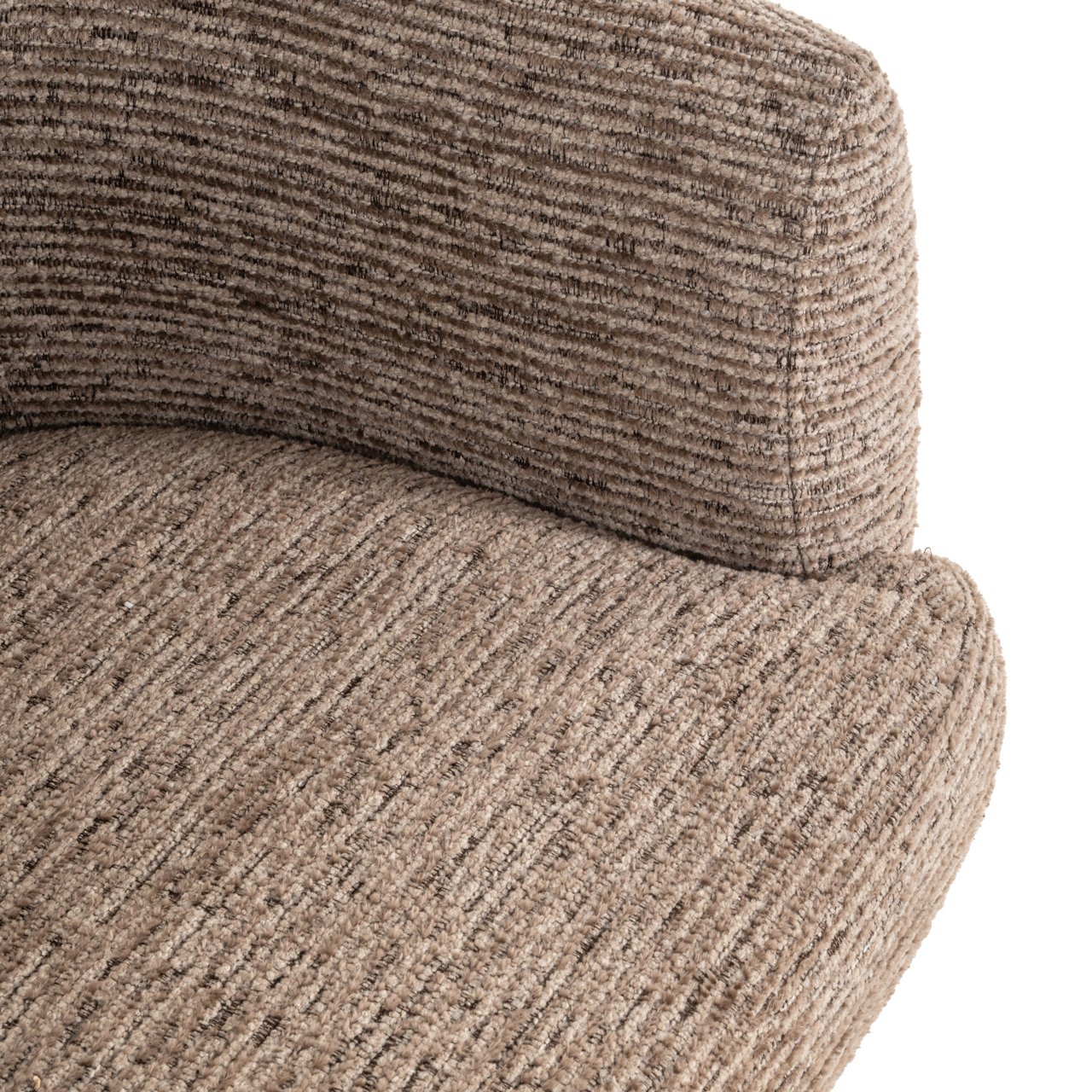 Eetkamerstoel Quiriro mocca lineaire swivel