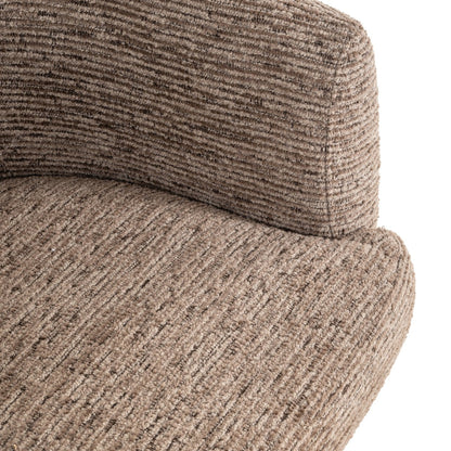 Eetkamerstoel Quiriro mocca lineaire swivel