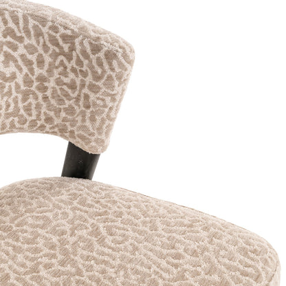Eetkamerstoel Zeno Beige Leopard