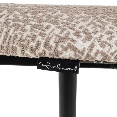 Counterstoel Dantes Natural Geo brandvertragend by Richmond Interiors