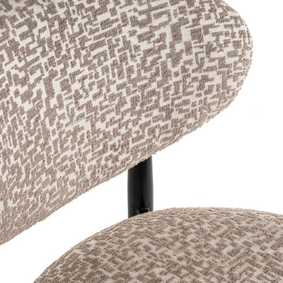 Counterstoel Dantes Natural Geo brandvertragend by Richmond Interiors