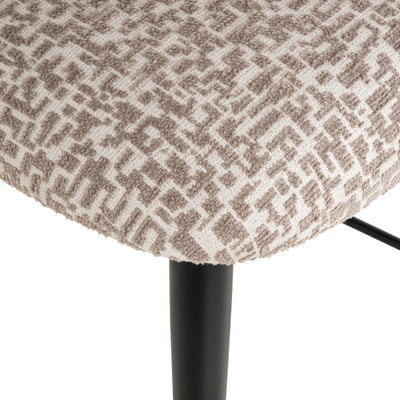 Counterstoel Dantes Natural Geo brandvertragend by Richmond Interiors