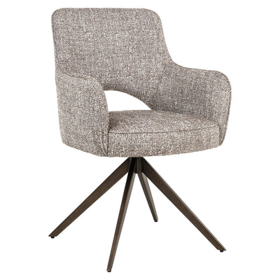 Eetkamerstoel Ginerva earth tweed swivel by Richmond Interiors