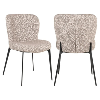 Eetkamerstoel Sergio naturel geometrisch by Richmond Interiors