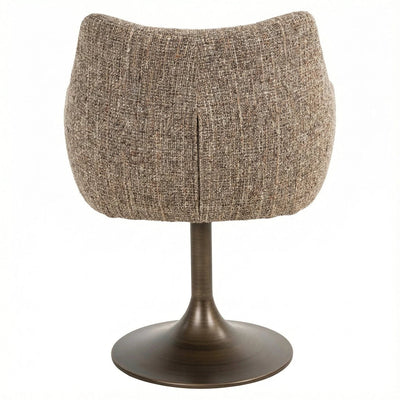 Eetkamerstoel Aldo bruine tweed draaibaar by Richmond Interiors