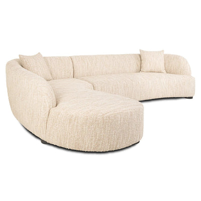 Bank Pandora beige angora lounge links by Richmond Interiors